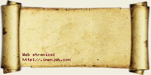 Isak Srdanović vizit kartica